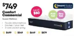 ComfortStyle Furniture & Bedding Comfort Commercial Queen Mattress offer