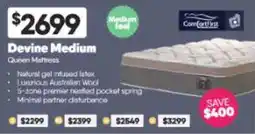 ComfortStyle Furniture & Bedding Devine Medium Queen Mattress offer