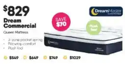 ComfortStyle Furniture & Bedding DreamMaster Dream Commercial Queen Mattress offer