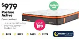 ComfortStyle Furniture & Bedding Posture Active Queen Mattress offer