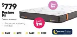 ComfortStyle Furniture & Bedding Posture Fit Queen Mattress by DreamMaster offer