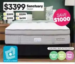 ComfortStyle Furniture & Bedding Sanctuary Queen offer