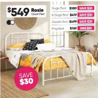 ComfortStyle Furniture & Bedding Rosie Queen Bed offer
