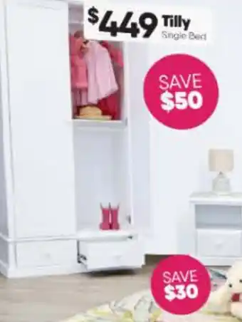 ComfortStyle Furniture & Bedding Tilly Single Bed offer