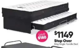 ComfortStyle Furniture & Bedding Stop Over King Single Trundle Bed offer