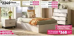 ComfortStyle Furniture & Bedding Nexus K/Single Package offer