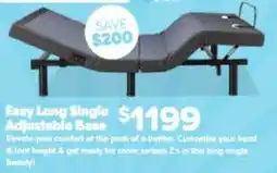 ComfortStyle Furniture & Bedding Easy Long Single Adjustable Base offer