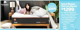 ComfortStyle Furniture & Bedding Hybrid Element Mattress (Queen) offer