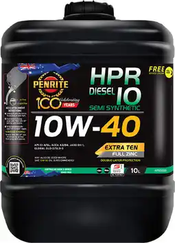 Autobarn Penrite HPRD 10 10W-40 Semi Synthetic offer