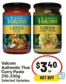 IGA Valcom Authentic Thai Curry Paste offer