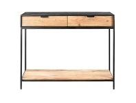 LivingStyles Luca Metal & Timber Console Table, 100cm offer