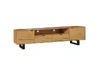 LivingStyles Milot Marri Timber 2 Door 2 Drawer TV Unit, 220cm offer
