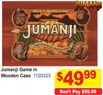 Jumanji Game In Wooden Case