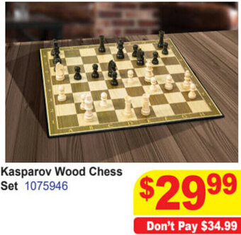 Mr Toys Kasparov Wood Chess Set offer