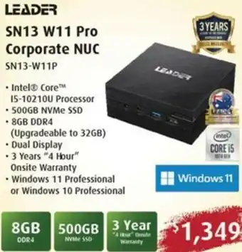 SN13 W11 Pro Corporate NUC