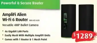 Leader Computers Amplifi Alien Wi-Fi 6 Router offer