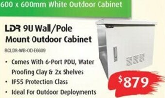 Leader Computers LDR 9U Wall/Pole Mount Outdoor Cabinet offer