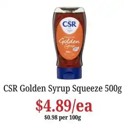 Farmer Jack's CSR Golden Syrup Squeeze offer