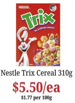 Farmer Jack's Nestle Trix Cereal offer