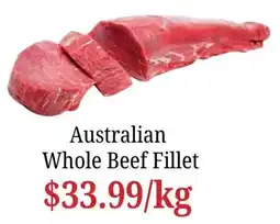 Farmer Jack's Australian Whole Beef Fillet offer