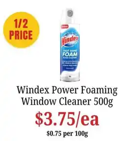 Farmer Jack's Windex Power Foaming Window Cleaner offer