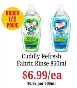 Farmer Jack's Cuddly Refresh Fabric Rinse offer