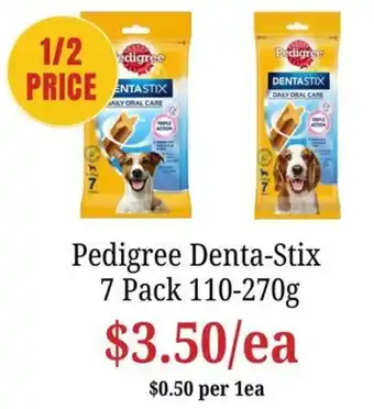 Farmer Jack's Pedigree Denta-Stix offer
