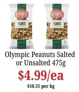 Farmer Jack's Olympic Peanuts offer