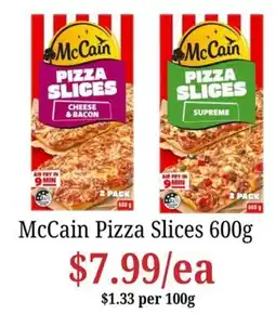 Farmer Jack's McCain Pizza Slices offer