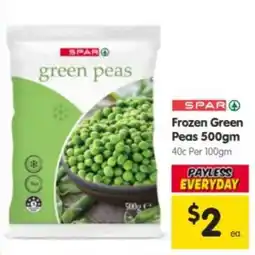 Spar Spar green peas offer