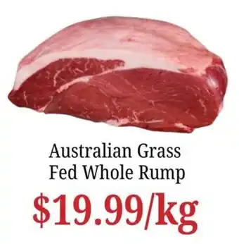 Australian Grass Fed Whole Rump