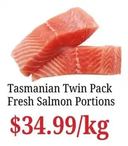 Farmer Jack's Tasmanian Twin Pack Fresh Salmon Portions offer