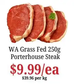 Farmer Jack's WA Grass Fed Porterhouse Steak offer