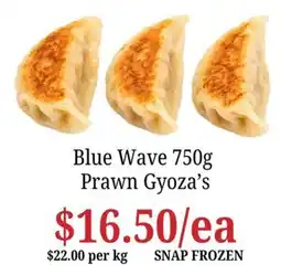 Farmer Jack's Blue Wave Prawn Gyoza's offer