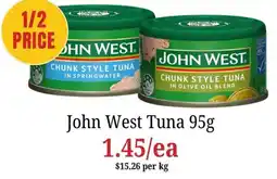 Farmer Jack's John West Tuna offer
