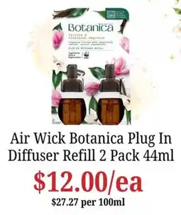 Farmer Jack's Air Wick Botanica Plug In Diffuser Refill offer