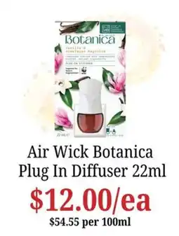Farmer Jack's Air Wick Botanica Plug In Diffuser offer