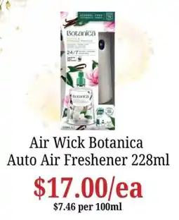 Farmer Jack's Air Wick Botanica Auto Air Freshener offer
