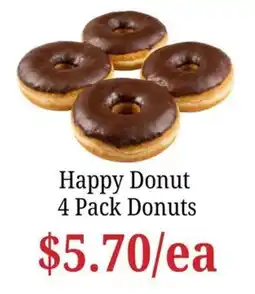 Farmer Jack's Happy Donut 4 Pack Donuts offer