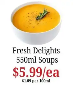 Farmer Jack's Fresh Delights 550ml Soups offer