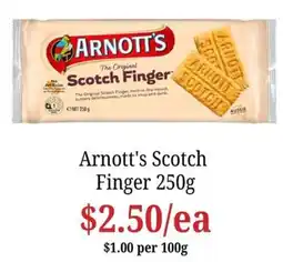Farmer Jack's Arnott's Scotch Finger offer