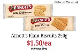 Farmer Jack's Arnott's Plain Biscuits offer