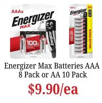 Energizer Max Batteries AAA