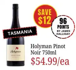 Farmer Jack's Holyman Pinot Noir offer
