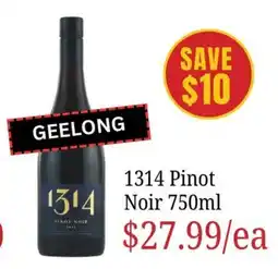 Farmer Jack's 1314 Pinot Noir offer