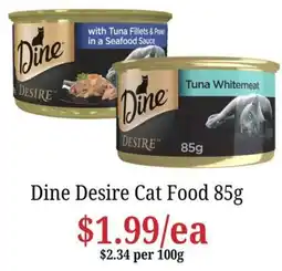 Farmer Jack's Dine Desire Cat Food offer