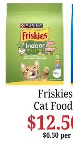 Farmer Jack's Friskies Cat Food offer