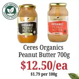 Farmer Jack's Ceres Organics Peanut Butter offer