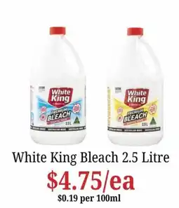 Farmer Jack's White King Bleach offer