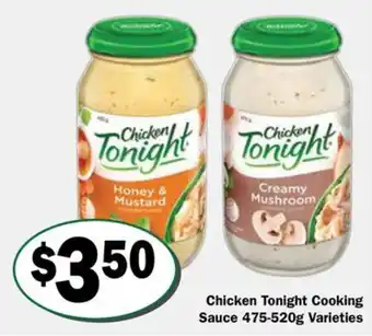 Chicken Tonight Cooking Sauce Varieties